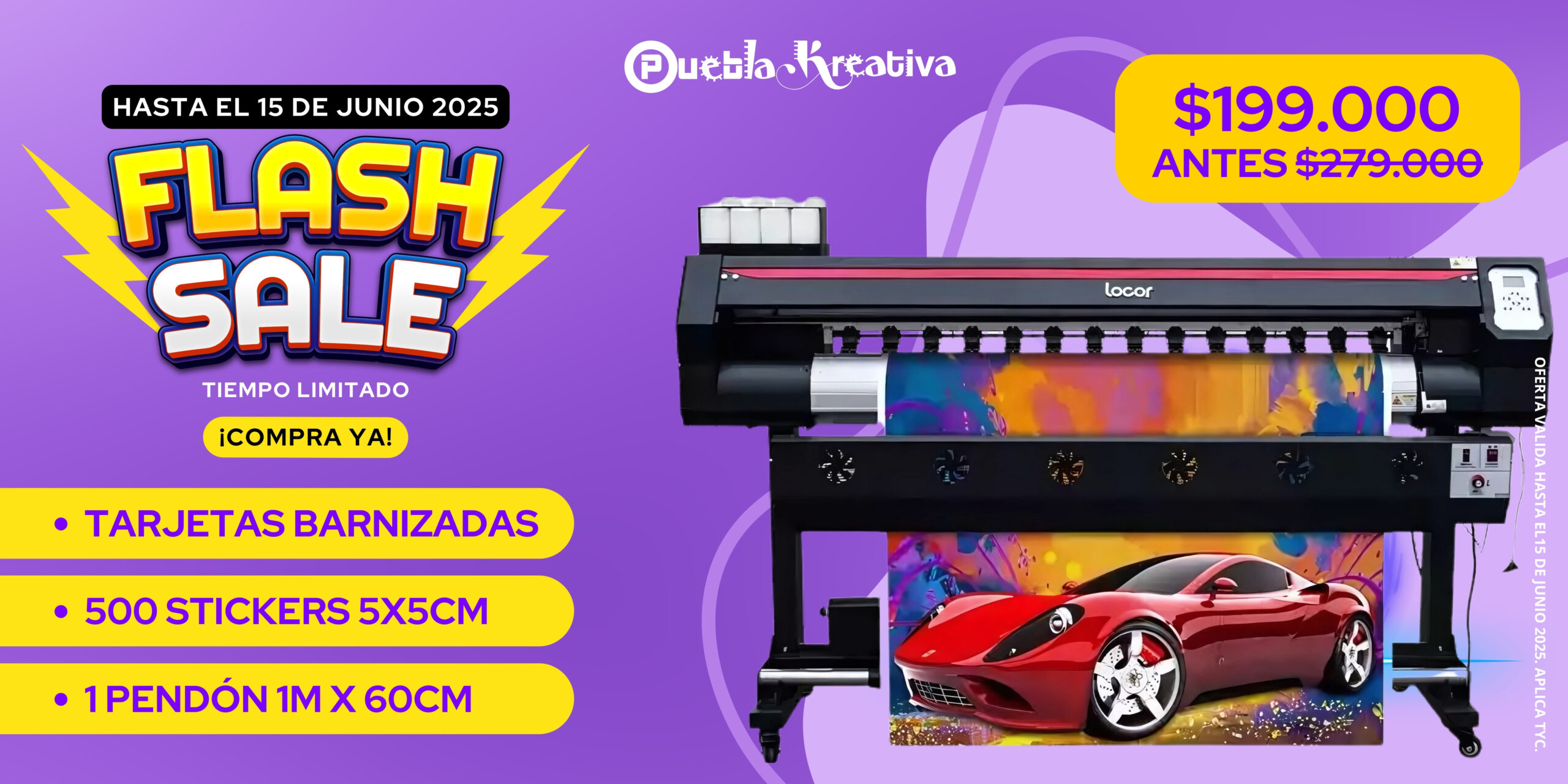 tarjetas banner promo flash